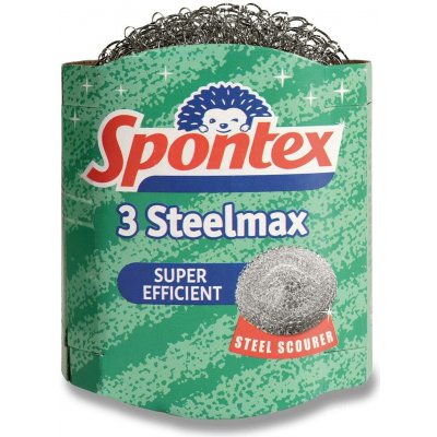 Spontex 3 Steelmax pletená ocelová drátěnka 12 g 3 ks – Hledejceny.cz