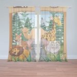 Sablio Záclony Zoo: 2ks 150x250cm – Hledejceny.cz
