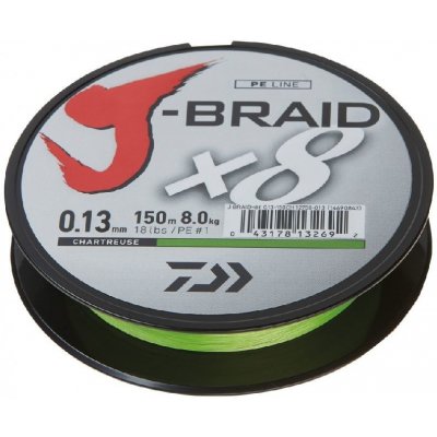 Daiwa šňůra J-BRAID Chartreuse 150m 0,10mm 6kg – Zboží Mobilmania