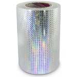 Univerzální hologramová samolepící fólie na metry MOTIV 1 čtverečky - šíře 20cm - stříbrná