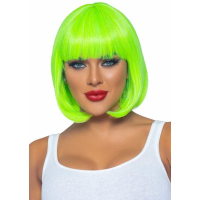 Leg Avenue Short Bob Wig 30cm Neon Green – Zboží Dáma