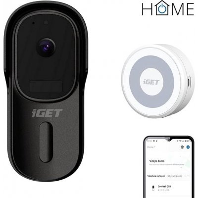 iGET HOME Doorbell DS1 + Chime CHS1 – Zboží Mobilmania