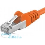 Premiumcord sp6asftp005E Patch, CAT6a S-FTP, RJ45-RJ45, AWG 26/7, 0,5m, oranžový – Sleviste.cz