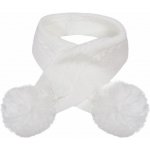 Dětská šála s bambulemi bílá – Zboží Dáma