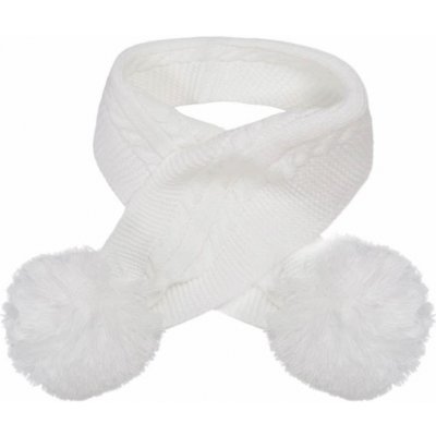 Dětská šála s bambulemi bílá – Zboží Dáma