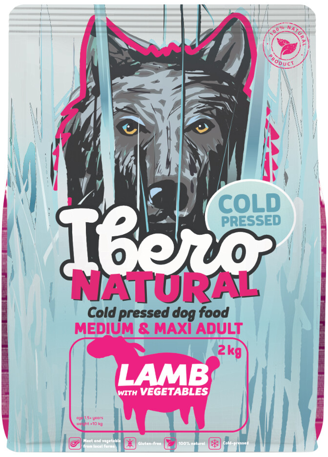 Ibero Cold Press Dog Medium & Maxi Adult Lamb 2 kg