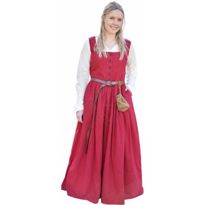 Outfit4Events Středověké bez rukávů Lene ramínka červená – Zboží Mobilmania