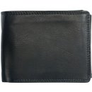 Kožená peněženka z měkké kvalitní kůže bez značek a nápisů s trojitou přihrádkou na bankovky