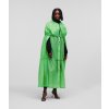 Dámský kabát Karl Lagerfeld Hun's Pick Voluminous Raincoat zelený