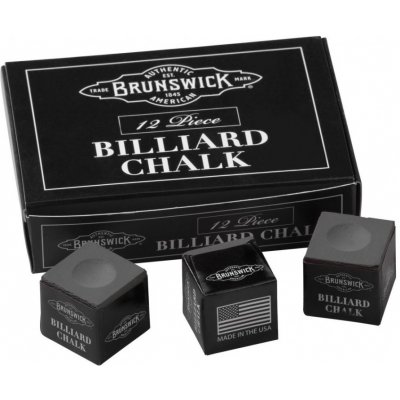 Brunswick Kulečníková křída Charcoal 1 ks – Zboží Dáma