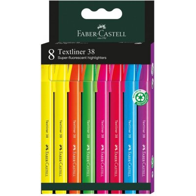 Faber Castell Textliner 38 set 8 ks – Zboží Mobilmania