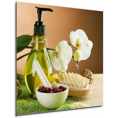 Skleněný obraz 1D - 50 x 50 cm - Body care treatment Léčba péče o tělo – Zbozi.Blesk.cz