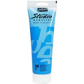 Pebeo akrylové barvy Studio Acrylics 100ml 028 modř cerulean