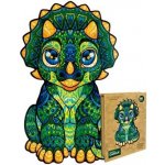 Puzzler Dřevěné Něžný dino Charlie 100 dílků – Zbozi.Blesk.cz