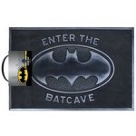 CurePink Gumová Batman Enter The Bacave (60 x 40 cm) šedá [GP85484] – Zboží Dáma