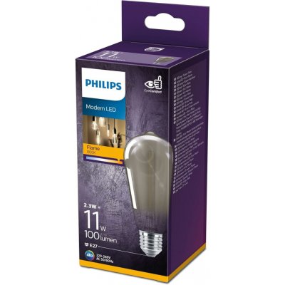 Philips E27 LED žárovka , 2,3W, 100lm, 1800K, teplá bílá – Zboží Živě