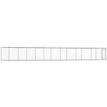 vidaXL Klec pro psy s dvířky šedá 1200 x 200 x 150 cm – Zboží Dáma