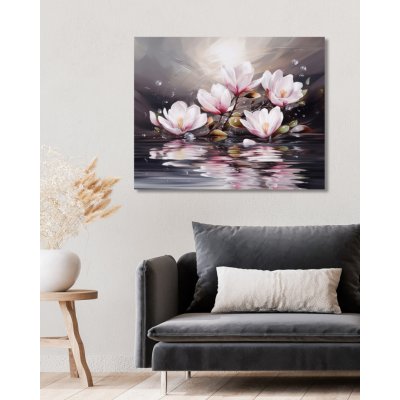 ZUTY Obrazy na stěnu - Růžová magnólie Rozměr: 40x50 cm, Rámování: vypnuté plátno na rám