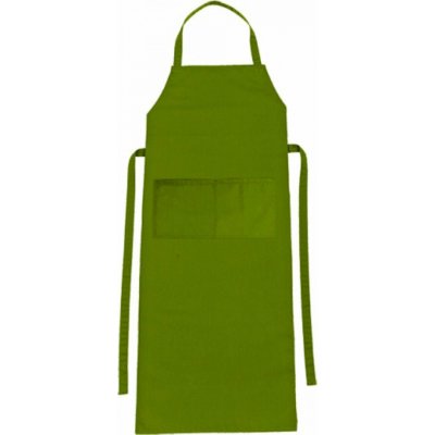 CG Workwear Zástěra Verona s laclem a kapsou 90x75 cm zelená listová CGW1146 – Hledejceny.cz