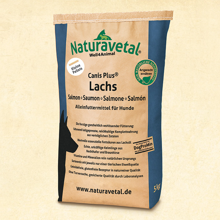 Naturavetal CANIS PLUS losos a proso malé 5 kg