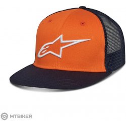 Alpinestars CORP TRUCKER HAT oranžová/modrá