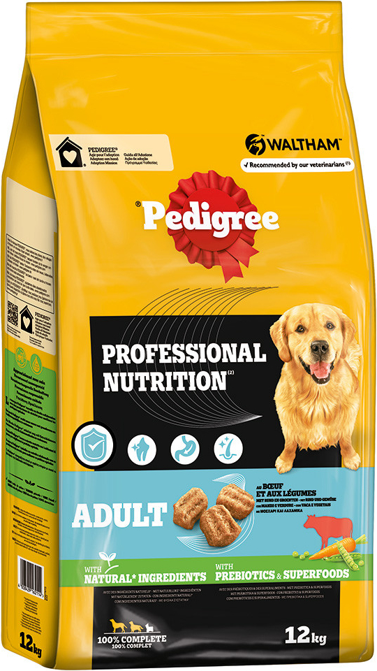 Pedigree Professional Nutrition Adult s hovězím a zeleninou 2× 12 kg