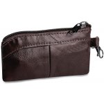 Klíčenka malá kožená 7x13 cm 3 hnědá čokoládová – Zboží Dáma