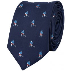 Bubibubi kravata hokej tmavomodrá