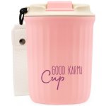 Goodie Good Karma Travel Cup Cestovní termohrnek RŮŽOVÝ 360 ml – Zboží Dáma