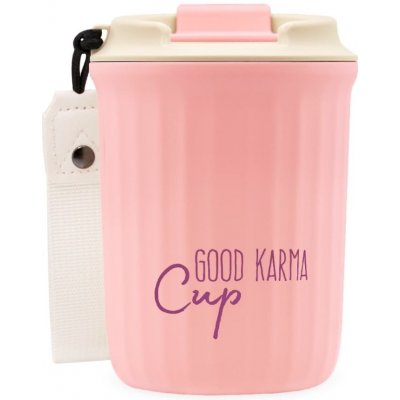 Goodie Good Karma Travel Cup Cestovní termohrnek RŮŽOVÝ 360 ml – Zboží Mobilmania