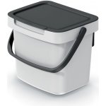 Prosperplast SYSTEMA Q COLLECT popelavý s černým víkem 3 l – Sleviste.cz