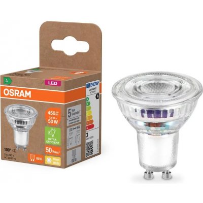 Osram LED žárovka PAR16 Reflektor GU10 2.5W = 50W 450lm 2700K Teplá bílá 100° 180lm/W OSREEL0170 – Zboží Mobilmania