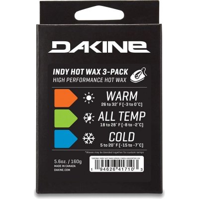 Dakine Indy Hot Wax 3-Pack oranžová 160 g 2024/25 – Hledejceny.cz