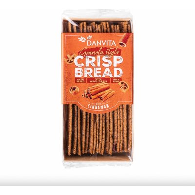 Danvita Křehké pšeničné granola plátky se skořicí 130 g – Zboží Dáma