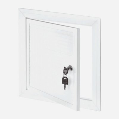 Den Braven PVC revizní dvířka 400 x 600 mm se zámkem a klíčem bílá – Sleviste.cz