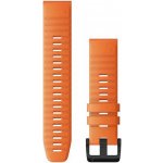Garmin QuickFit 26mm, silikonový, oranžový, černá přezka 010-12864-01 – Zboží Živě