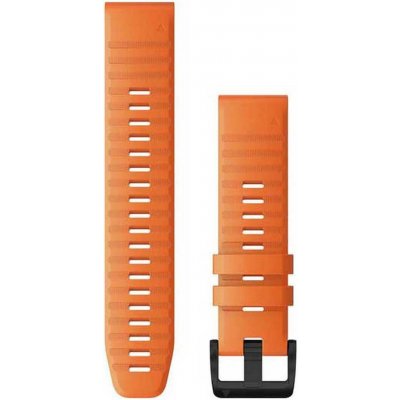 Garmin QuickFit 26mm, silikonový, oranžový, černá přezka 010-12864-01 – Zboží Živě