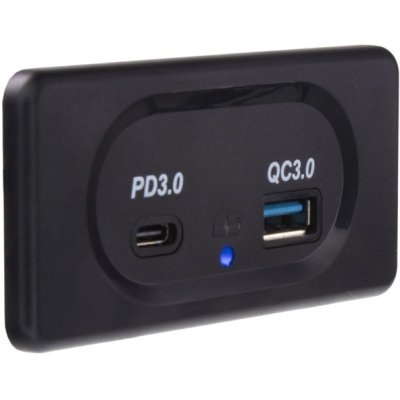 STU 34679.2 USB QC3.0 + USB-C PD3.0 zásuvka 12/24V, montáž na povrch | Zboží Auto