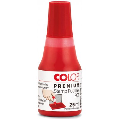 Colop Razítková barva 801 Premium červená 25 ml – Zboží Mobilmania