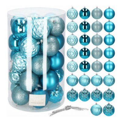 SPRINGOS Vánoční baňky modré mix 8cm sada 30ks CA0876-XG – Zbozi.Blesk.cz