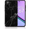 Pouzdro a kryt na mobilní telefon Realme PROTEMIO MY ART ochranný kryt pro Realme C67 BLACK MARBLE (142) 83948