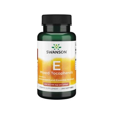 Swanson Vitamin E Mixed Tocopherols 200 IU 134 mg 250 tablet – Hledejceny.cz