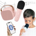 Lalarma Bluetooth Karaoke set Mikrofon a Reproduktor Rose – Zboží Dáma