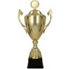 Pohár a trofej Kovový pohár s poklicí Zlatý 32 cm 12 cm