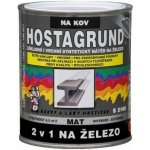 Barvy a laky Hostivař HOSTAGRUND 2v1 NA ŽELEZO S2160 0,6L 0101 šedý světlý – Sleviste.cz