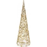 Home Styling Decoration Svítící vánoční stromeček kužel zlatý 40 cm, 20 LED – Hledejceny.cz