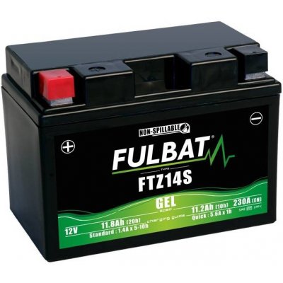 Baterie 12V, YTZ14S GEL, 12V, 11.2Ah, 230A, bezúdržbová GEL technologie 150x88x110 FULBAT (aktivovaná ve výrobě) | Zboží Auto