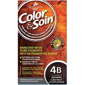 Color & Soin barva na vlasy 4B kaštanově hnědá 135 ml