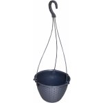 Prosperplast Květináč závěsný RATOLLA ROUND W antracit 21,5 cm – Zboží Dáma
