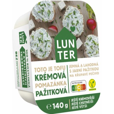 Lunter Pomazánka tofu krémová pažitková 140 g – Sleviste.cz